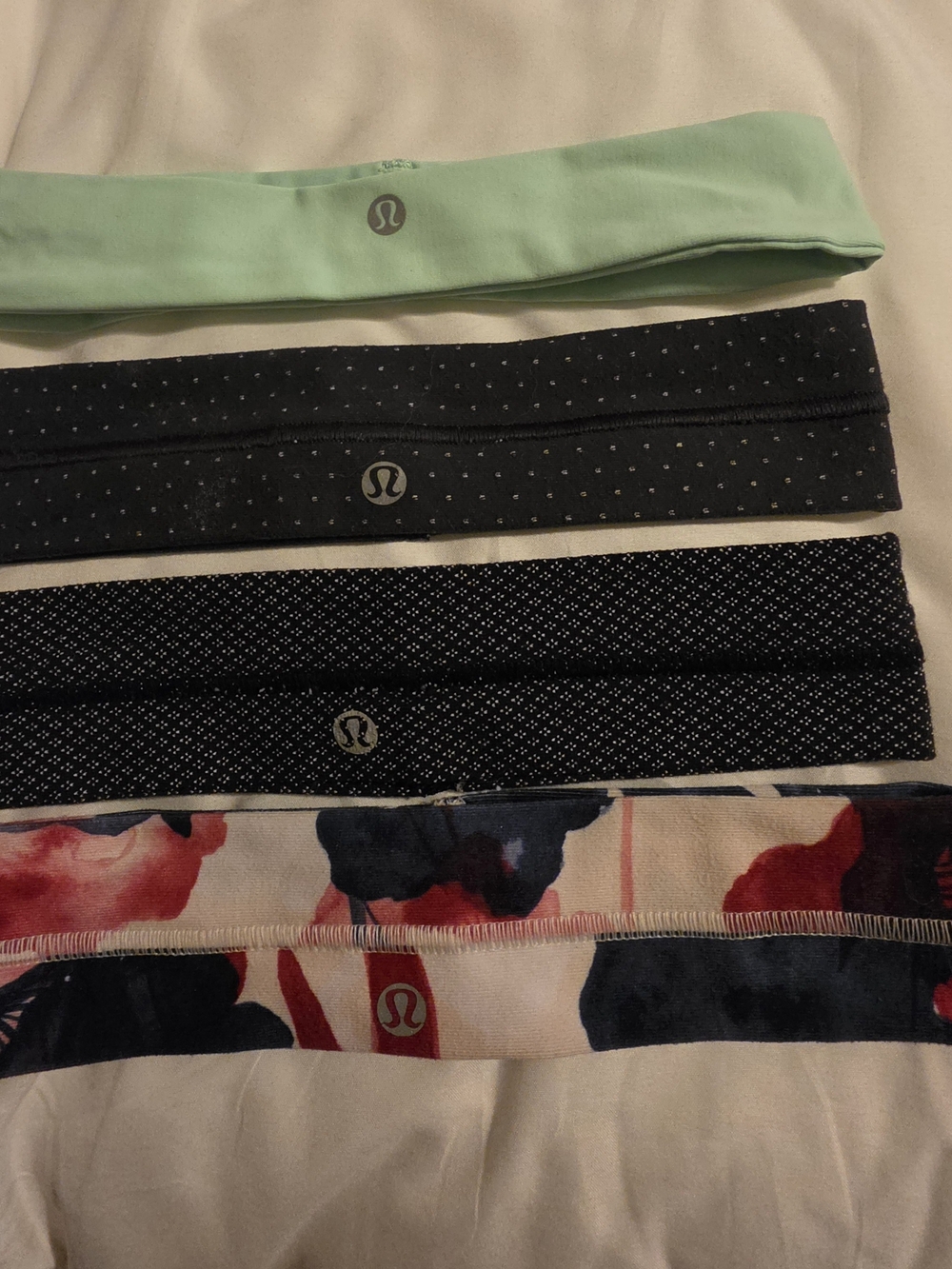 lululemon athletica Headbands Set - Mint, Black, Floral